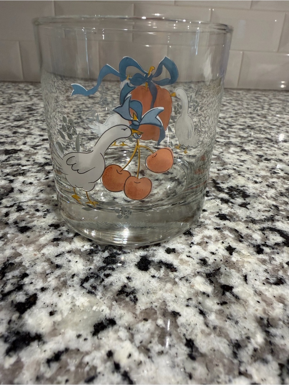 Marmalade geese glass